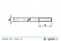 Шпилька резьбовая приварная с гайкой DIN 525
