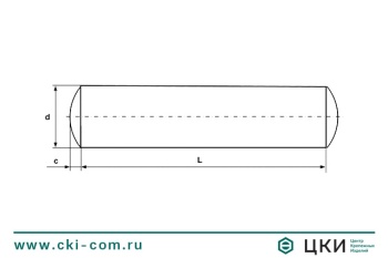Штифт цилиндрический незакалённый DIN 7 А