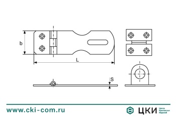 Проушина замка М 8052
