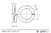 Шайба DIN 7980 пружинная разрезная 