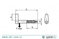 Шуруп-крючок Г-образный со шлицем Torx art. 88143
