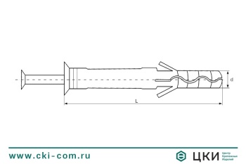 Дюбель-гвоздь PDGN UK с потайной манжетой