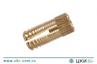 Дюбель латунный для ДСП Fischer PA 4