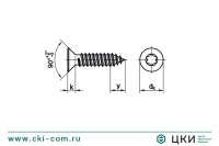 Cаморез по металлу остроконечный ISO 14586 С