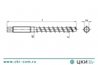 Шуруп по бетону art.9001 С