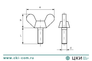 Винт-барашек DIN 316