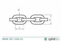 Цепь грузовая короткозвенная