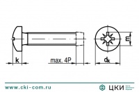 Винт DIN 7500 С резьбовыдавливающий