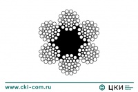 Канат стальной (трос) 6х36WS+FC грузоподъёмный