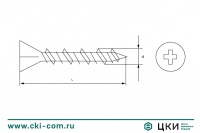 Саморез для крепления ГВЛ