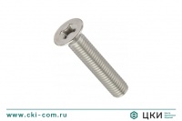 Винт с потайной головкой класса точности B ГОСТ 17475-80