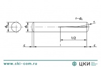 Штифт конический DIN 1472