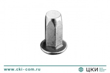 Заклёпка-гайка стальная с плоским бортиком шестигранная закрытая (СТ СТ ГЛУХ HEX)