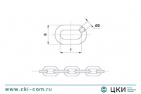 Цепь короткозвенная DIN 5685 А