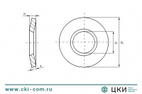 Шайба упругая зажимная DIN 6796