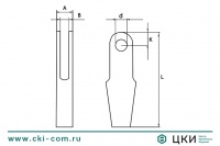 Зажим троса клиновой DIN 15315