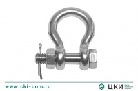 Скоба монтажная кованая омегаобразная со шплинтом art. 814068