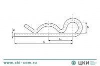 Шплинт пружинный (чека) ~DIN 11024 E