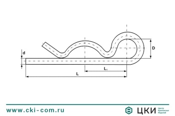Шплинт пружинный (чека) ~DIN 11024 E