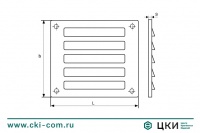 Решетка вентиляционная М 8057 B