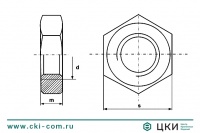 Гайка DIN 439 В