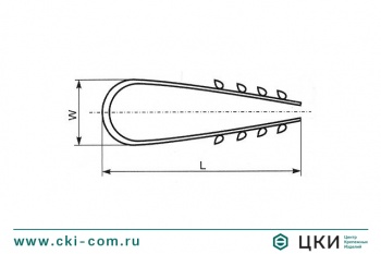 Дюбель-хомут для круглого кабеля