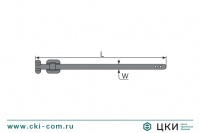 Стяжка крепежная бугельного типа стальная нержавеющая