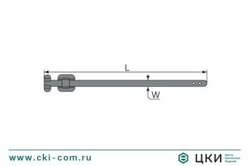 Стяжка крепежная бугельного типа стальная нержавеющая