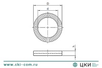 Шайба клиновая стопорная CL INFIX (DIN 25201-4)