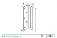 Пластина перфорированная угловая скользящая