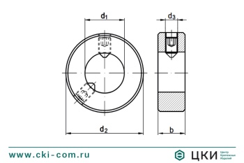 Кольцо установочное DIN 703