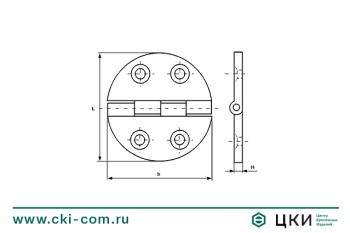 Петля дверная круглая М 8428