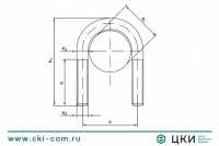 Болт-скоба U-образной формы DIN 3570