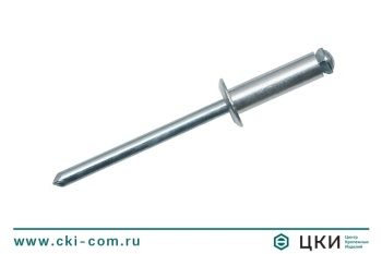 Заклепка вытяжная лепестковая с плоским буртом