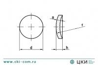 Шайба-заглушка DIN 470 запорная глухая