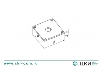 Шайба-квадрат с отверстиями