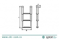 Трап раздвижной М 8437