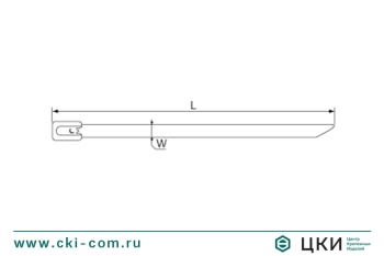 Стяжка крепежная с пружинной волной стальная нержавеющая