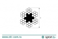 Канат стальной (трос) 6х7+FC (~DIN 3055)