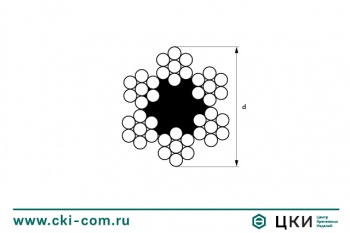 Канат стальной (трос) 6х7+FC (~DIN 3055)