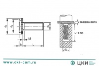 Шпилька запрессовочная для глухого отверстия