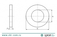 Шайба узкая DIN 433
