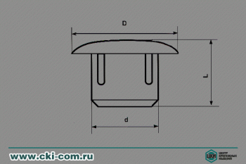 Заглушка мебельная декоративная круглая