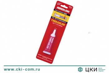 Фиксатор резьбы анаэробный ABRO красный (неудаляемый) 6 мл, сильной фиксации