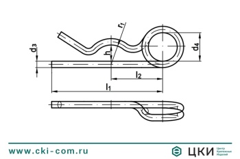 Шплинт пружинный (чека) ~DIN 11024 D