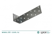 Пластина перфорированная угловая с одинаковыми отверстиями