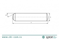 Штифт цилиндрический закалённый DIN 6325