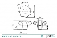 Ручка звездообразная DIN 6336
