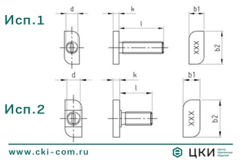 Болт с Т-образной головкой, 28/15 art.9097