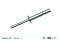 Заклепка вытяжная усиленная (структурная) с плоским буртом